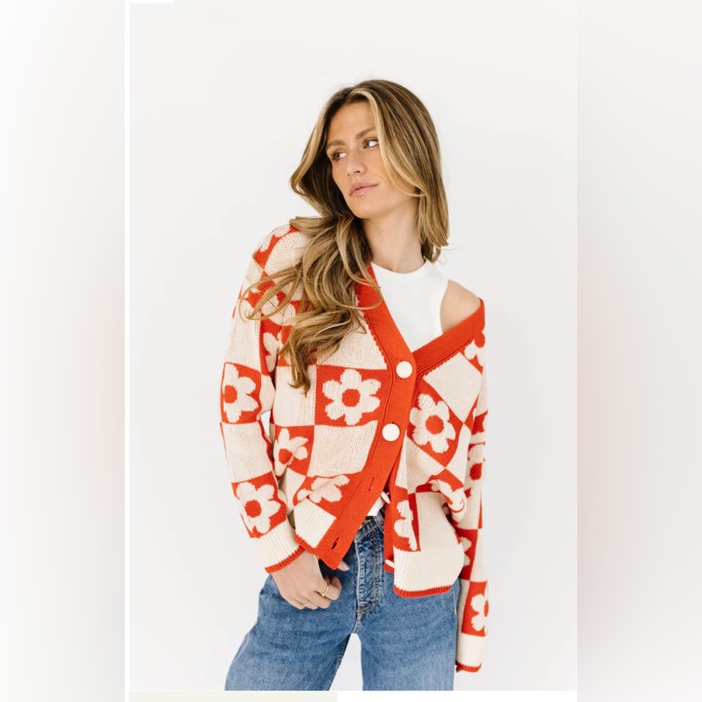 HOLD PLEASE FLORAL CARDIGAN - Picture 3 of 7